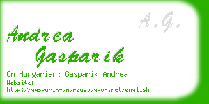 andrea gasparik business card